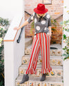 Funky Red Stripe Pants